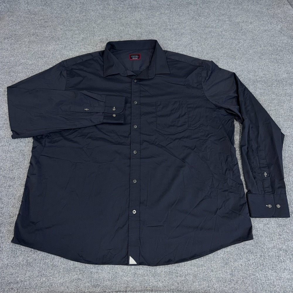 Untuckit Shirt Mens 3XL Black Logo Nylon Stretch Performance Gironde Button Up - Picture 2 of 8